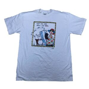 Vintage Shoebox Call Me Old Then Call 911 T-Shirt Size‎ Large